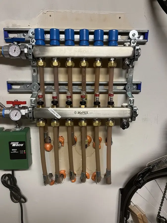 Plumber performing Leak Detection at a residential property in Thompson